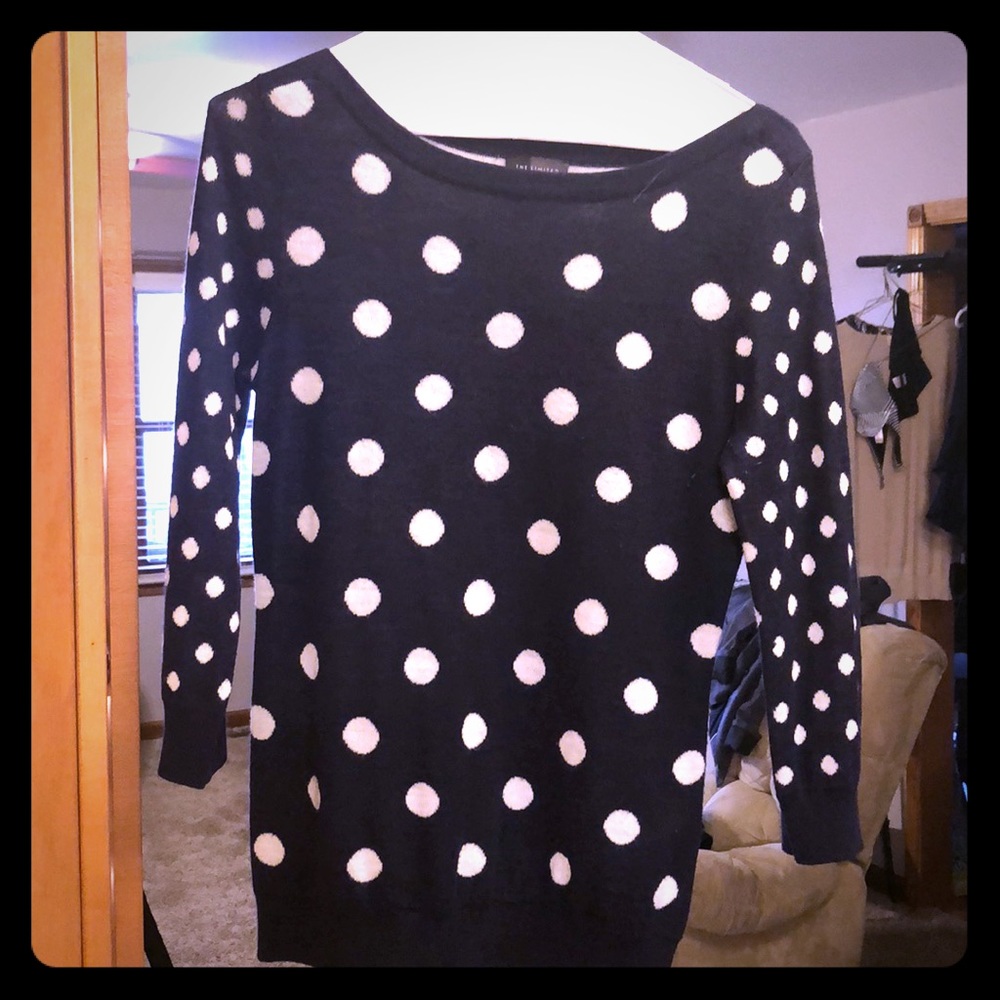 Polka dot sweater